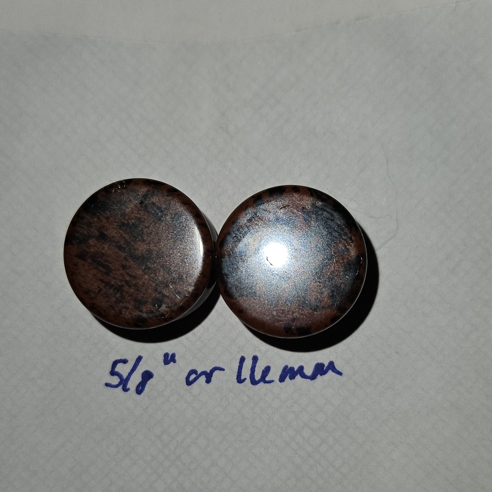 Men's Brown Stone Plugs